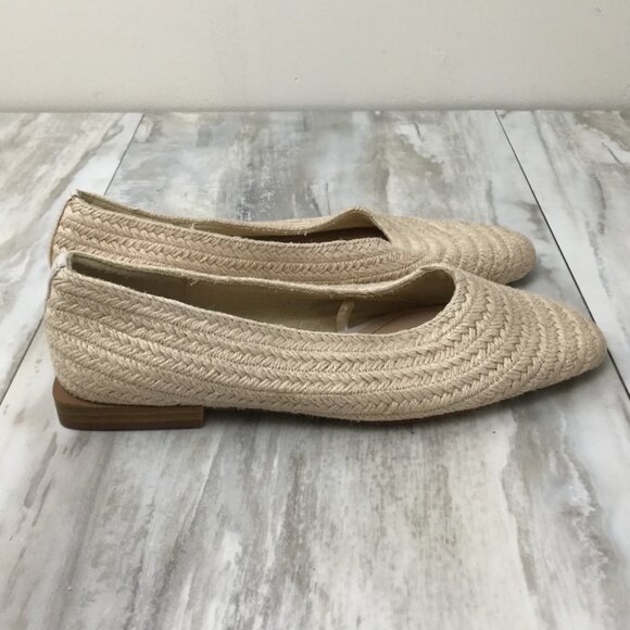Zara Raffia Ballerinas Woven Ecru Flats 38 - Picture 7 of 10